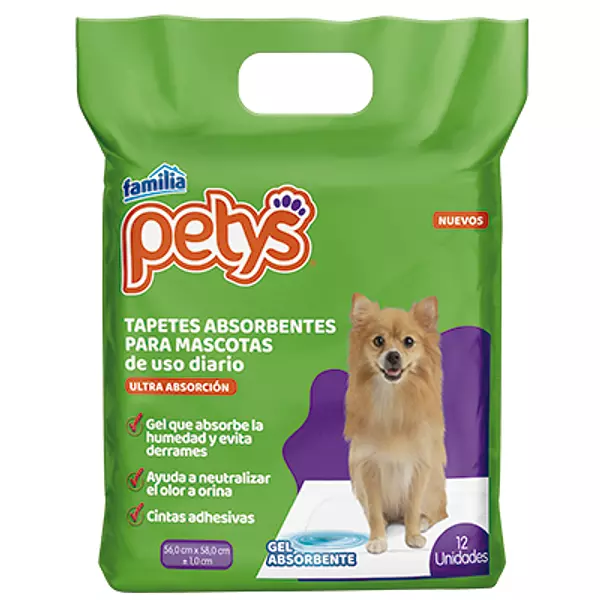 Tapetes Absorbentes Petys X12 Unidades