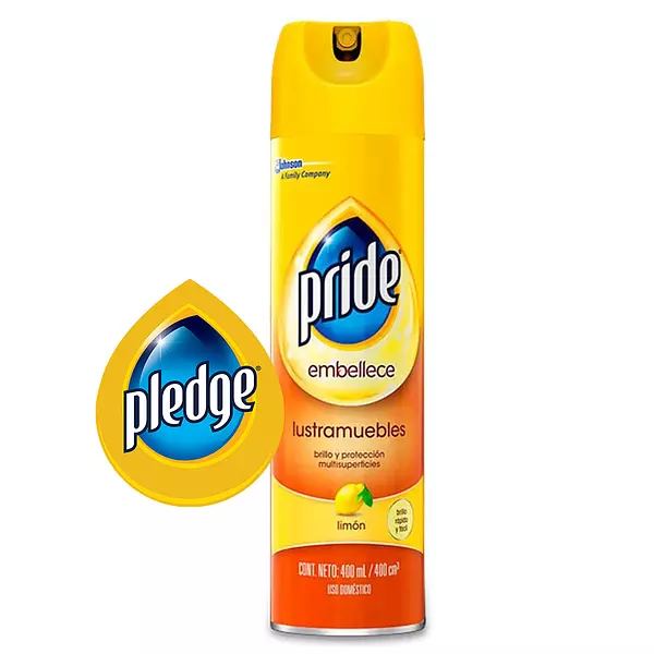 Lustramuebles Pride En Aerosol Limón X400ml