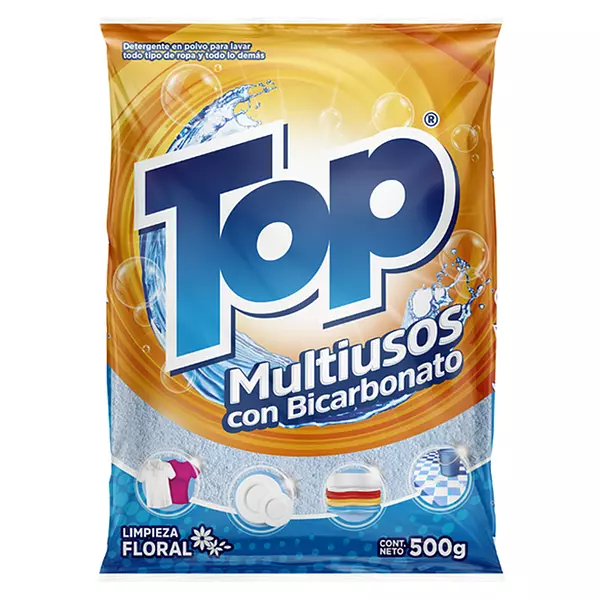 Detergente Top Multiusos Con Bicarbonato 500g