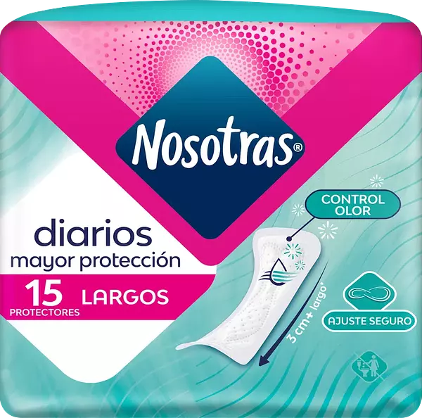 Protectores Nosotras Diarios Largos 15 Unidades