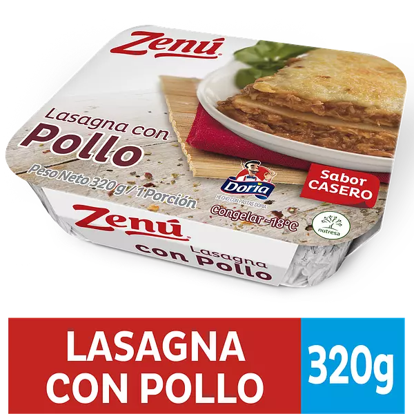 Lasagna Zenú De Pollo X320g