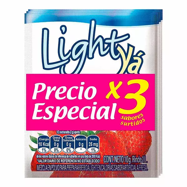 Refresco Light Yá Surtido 3 Unidades 10 G