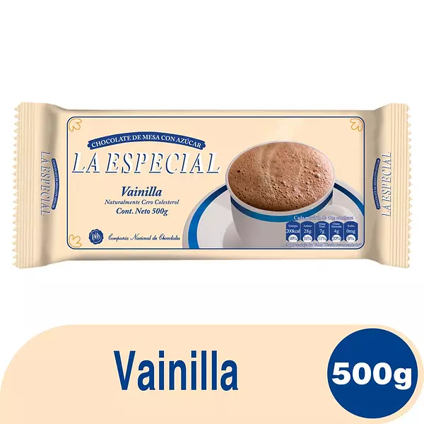 Chocolate La Especial Vainilla X 16 Pastillas 500 Gr