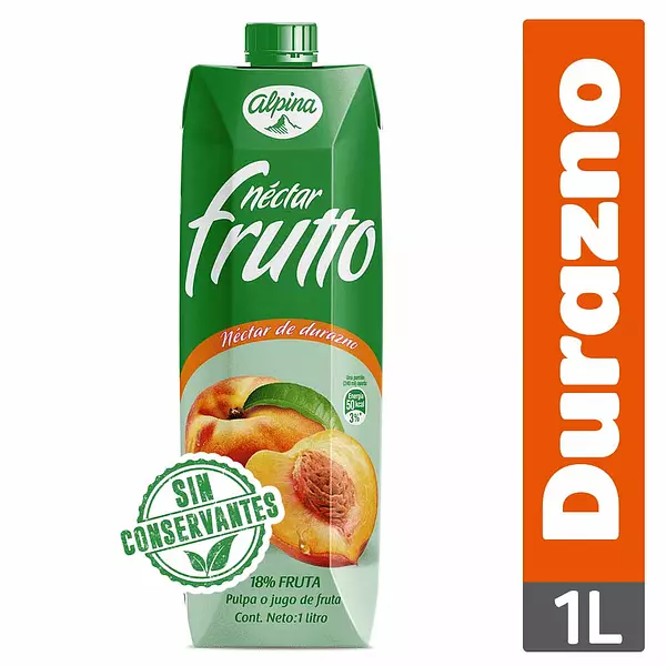 Jugo Néctar Frutto Durazno 1 Litro