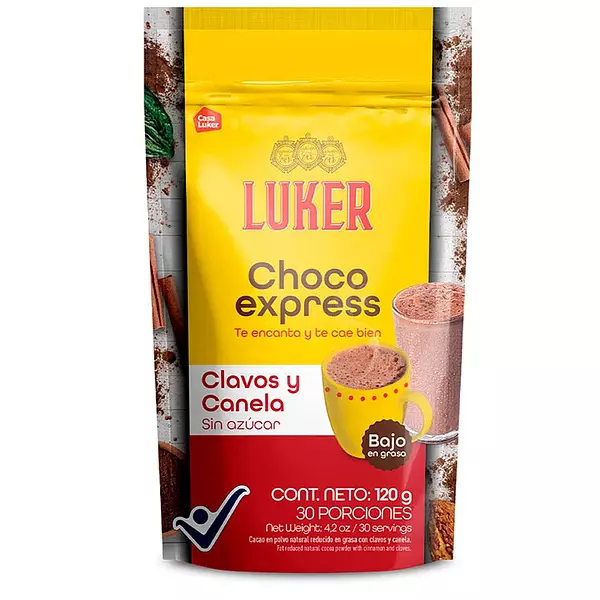 Chocolate Clavos Canela Choco Express Polvo 120g