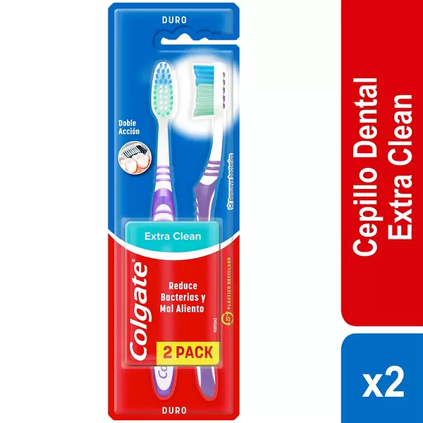 Cepillo Dental Colgate Extra Clean X2 Unidades