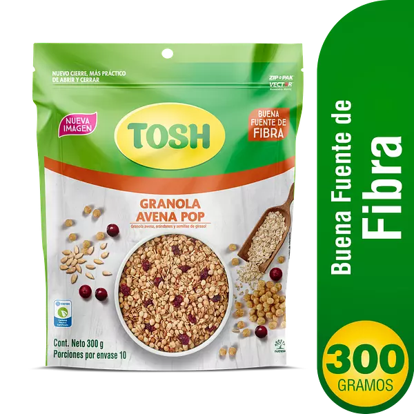 Granola Avena Pop Tosh 300g