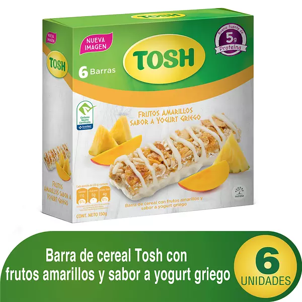 Barra De Cereal Frutos Amarillos Con Yogurt Griego 150g