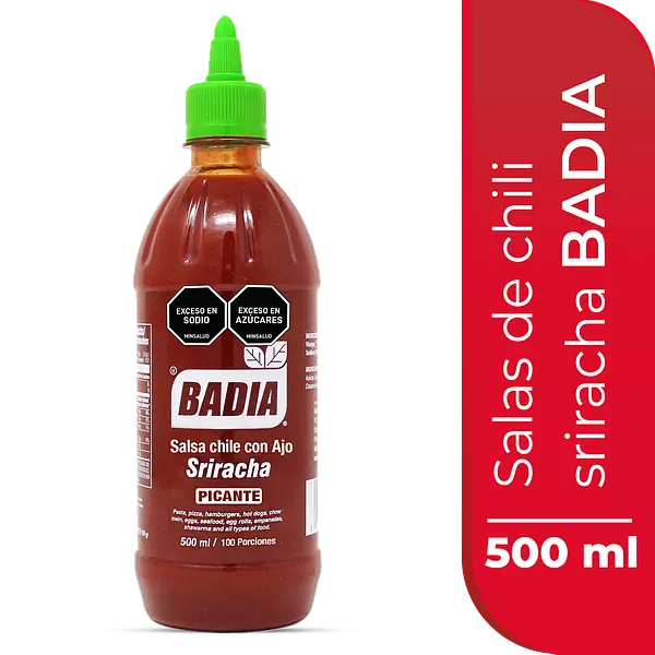 Salsa De Chile Con Ajo Sriracha Badia 500g