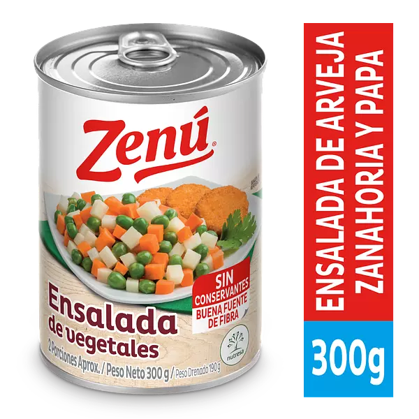 Ensalada De Vegetales Zenú 300g