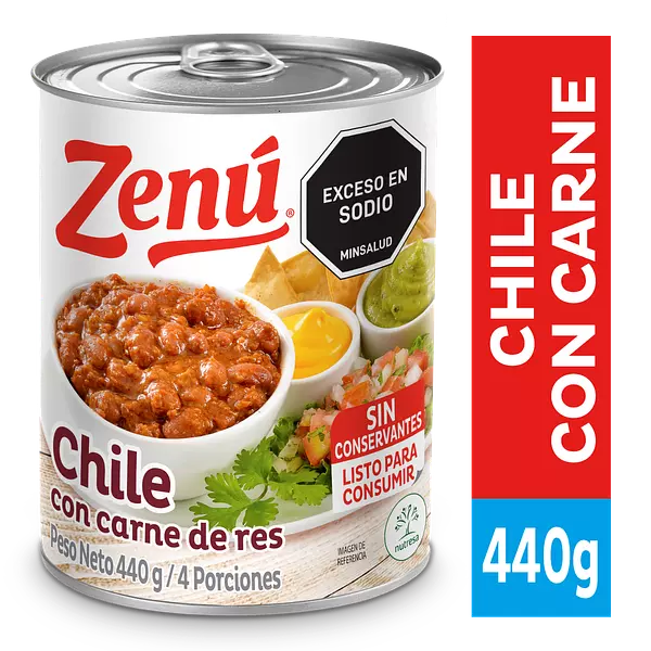 Chile Con Carne De Res Zenú 440g