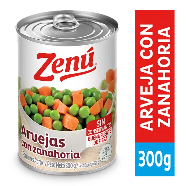 Arveja Con Zanahoria Zenú 300g