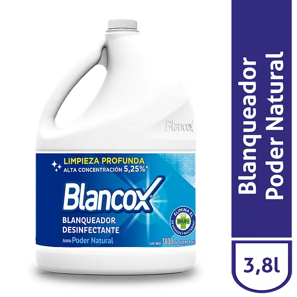 Blanqueador Blancox Desinfectante Natural 3800ml