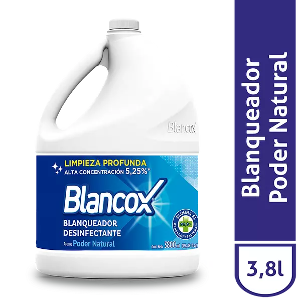 Blanqueador Blancox Desinfectante Natural 3800ml