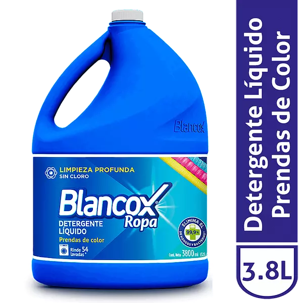 Detergente Líquido Blancox Ropa Color 3800ml