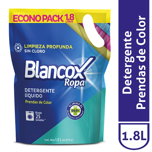 Detergente Líquido Blancox Ropa Color 1800ml