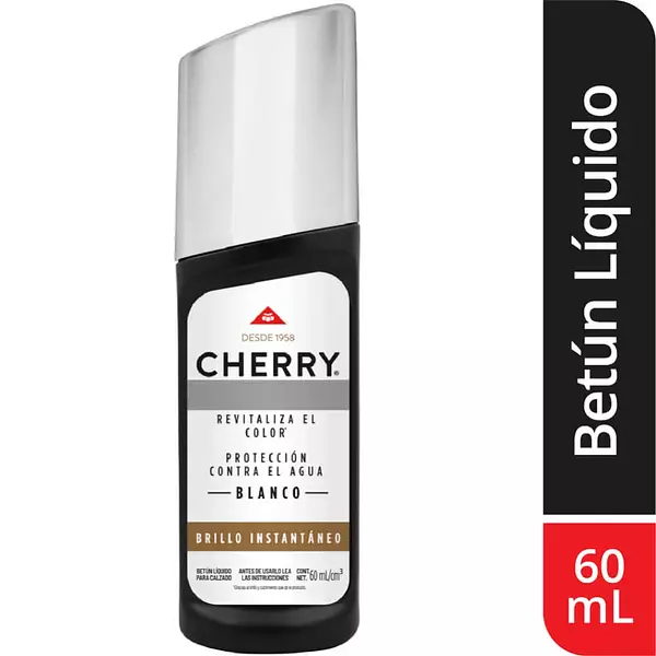 Betún Cherry Blanco Liquido Autobrillante 60ml