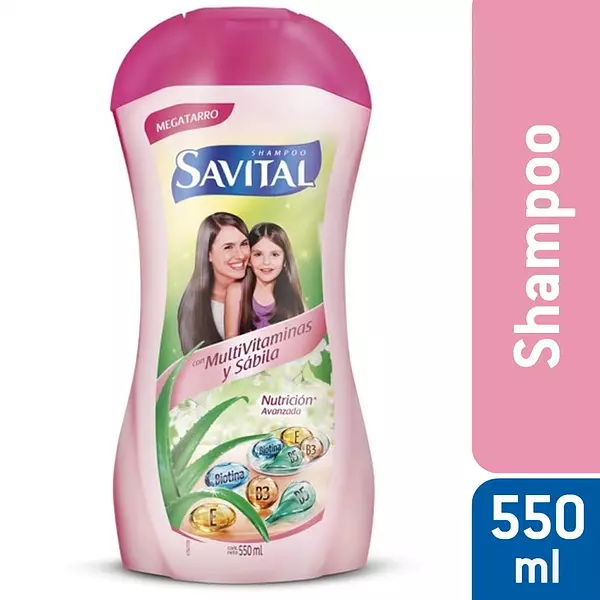 Shampoo Savital Multivitaminas Y Sábila 550ml