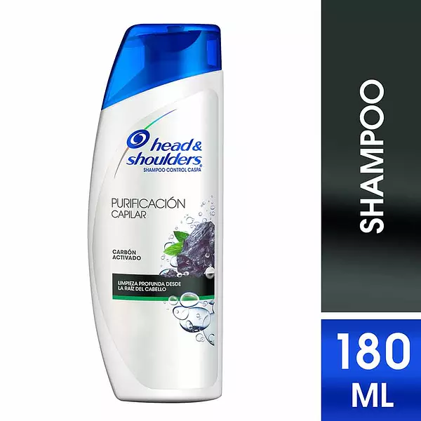 Shampoo Head & Shoulders Carbón Activado 180ml