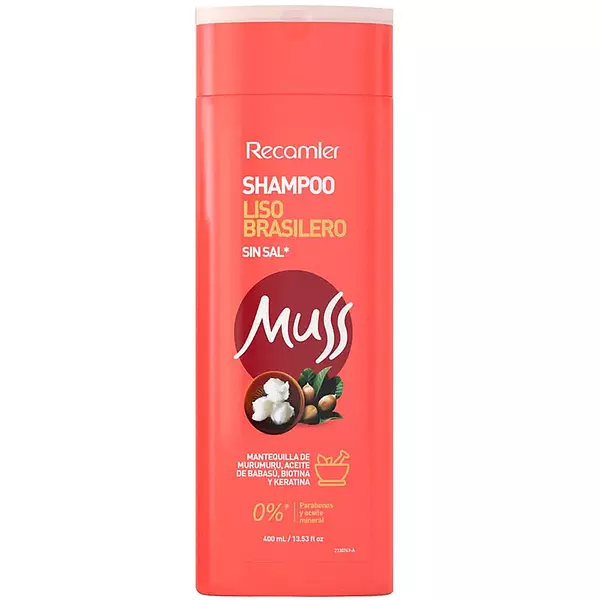 Shampoo Muss Liso Brasilero Sin Sal 400ml