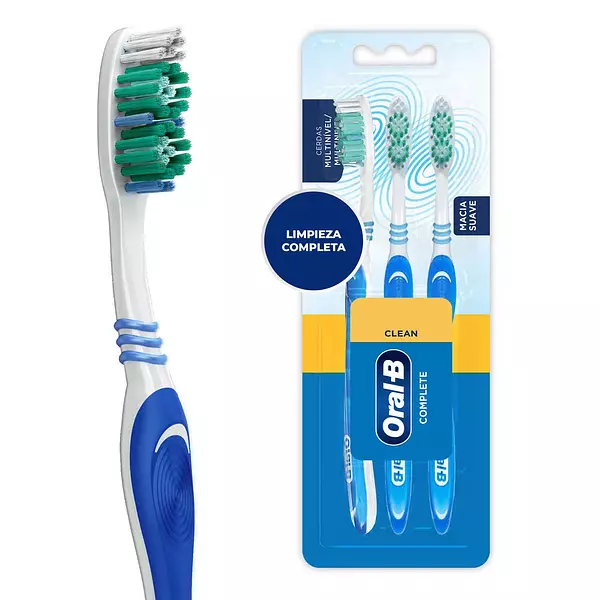 Cepillo Dental Oral B Complete Suave 3 Unidades