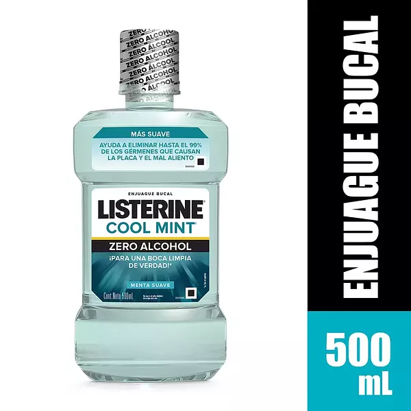 Enjuague Bucal Listerine Zero Menta Suave 500ml