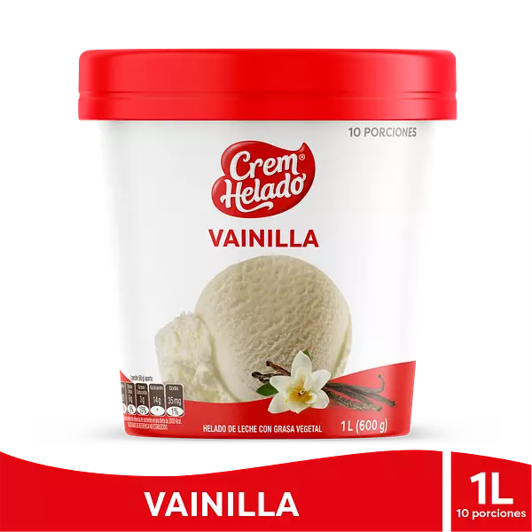 Helado Crem Helado Vainilla X600g