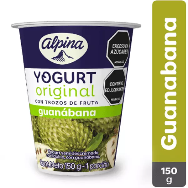 Yogurt Alpina Trozos Guanábana 200g